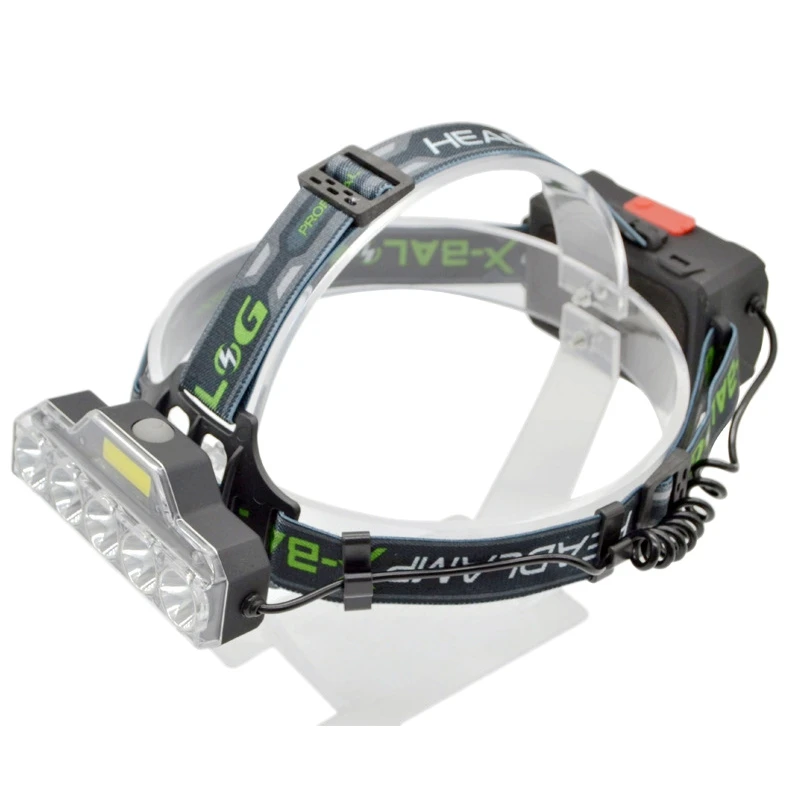 

Led Strong head light lamp Head-Mounted Flashlight Outdoor Long-Range Night Hunting Fishing Headlights Life Waterproof