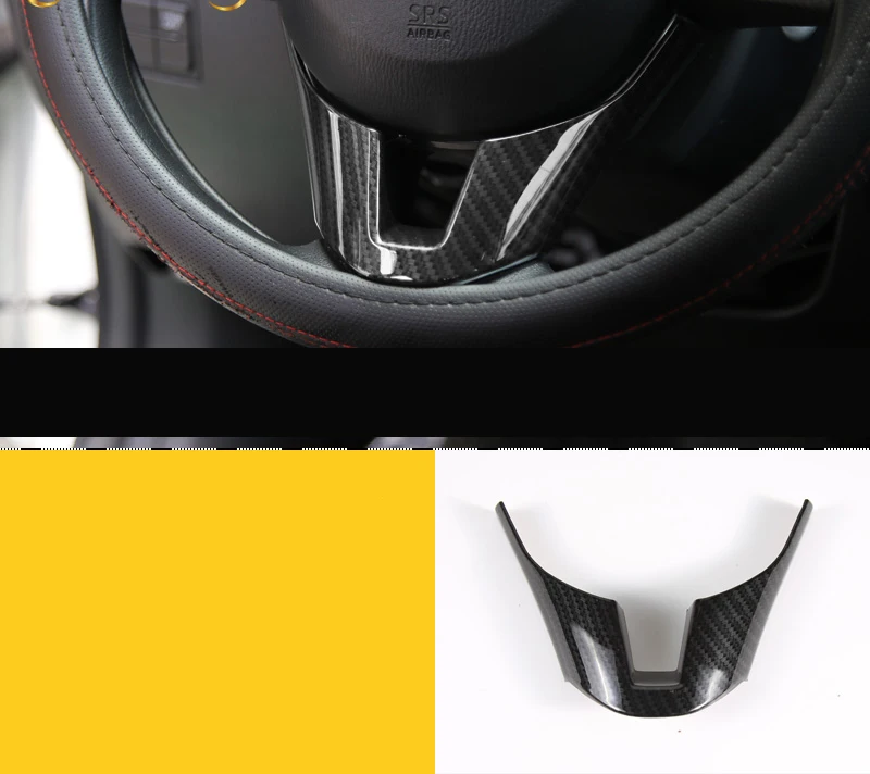 Для Mazda 3 M3 Axela 2014 2015 2016 хромированная внутренняя панель рулевого колеса