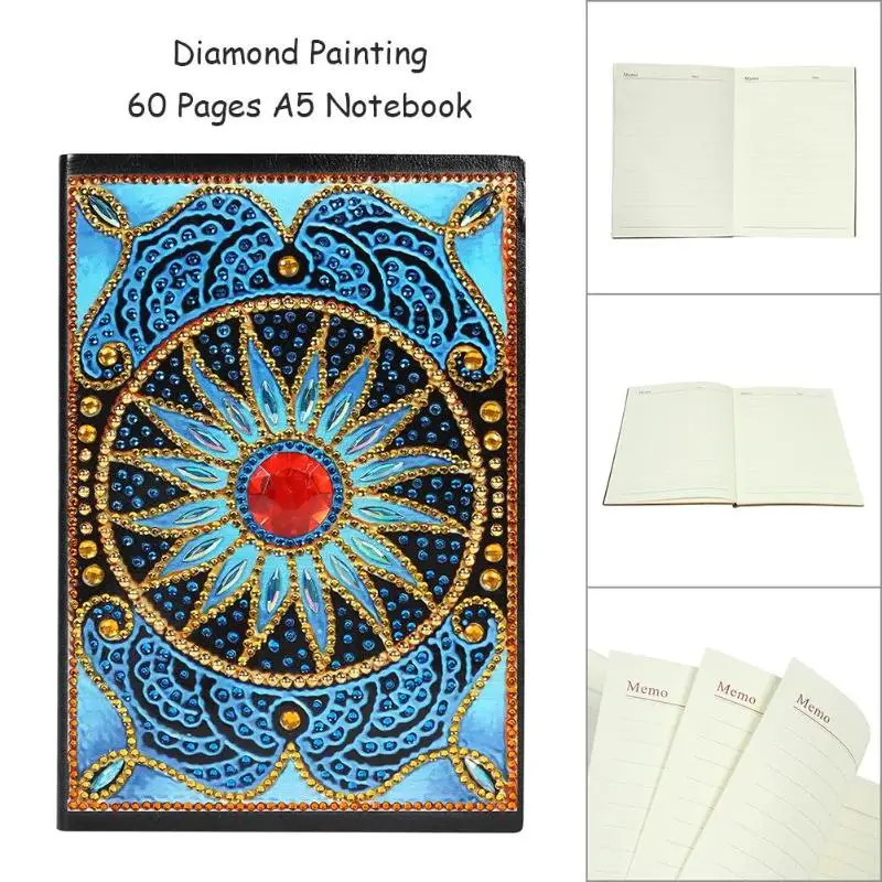 Newst DIY цветок алмаз особенной формы живопись 60 страниц A5 блокнот дневник Книга вышивка наборы Алмазная мозаика домашняя декоративная