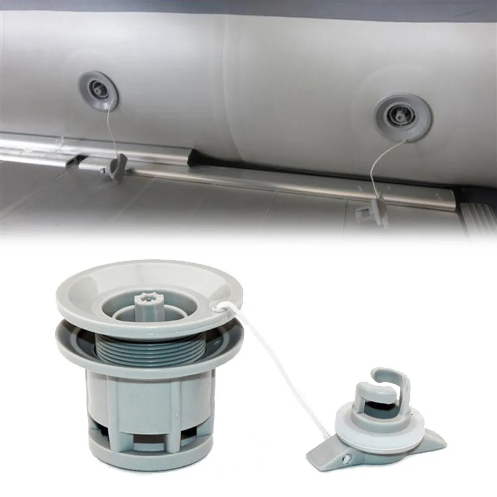 6 Fori 62.5*43.4Mm Gommone Zattera Gommone Kayak Canoa Valvola Aria Accessori Doppia Tenuta Protezione Perdite Zecche Fluviale Adattarsi