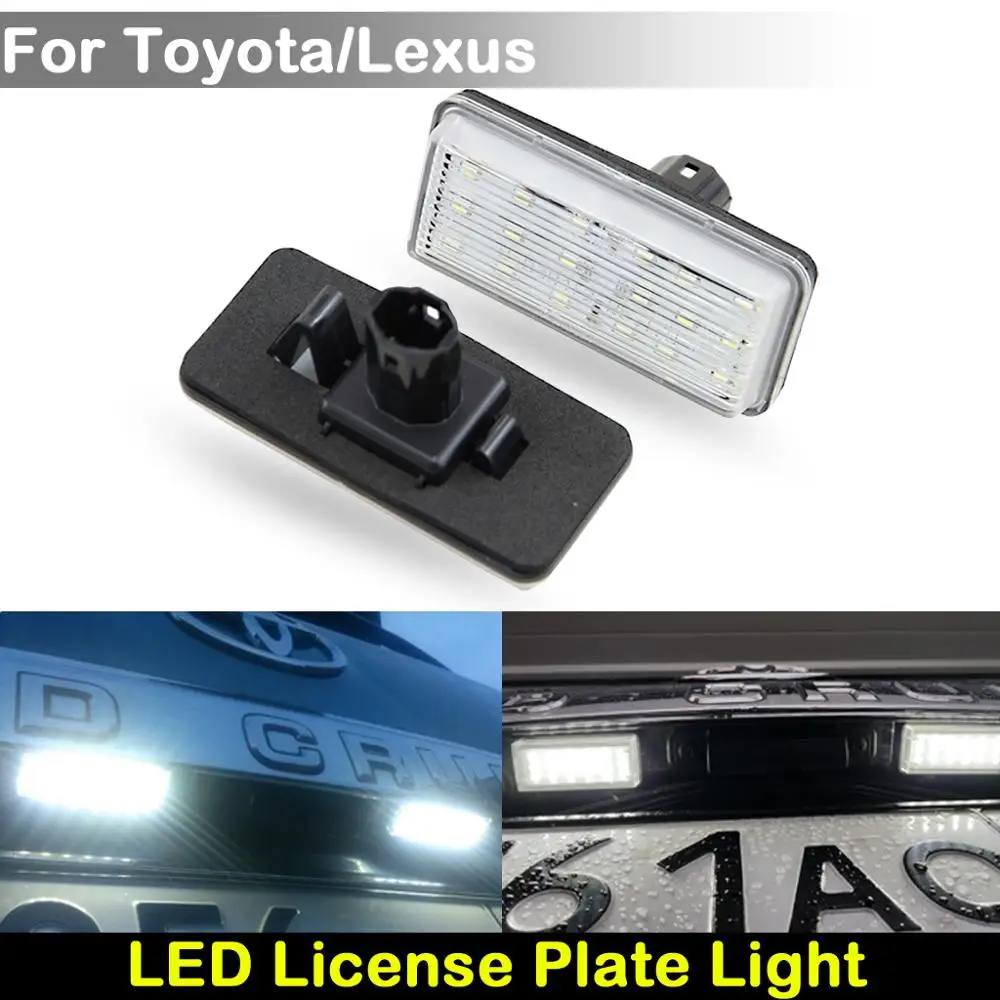 

Для Toyota Land Cruiser Cygnus Reiz Mark Lexus LX470 GX470 LX570 заднего Белый светодиодный номерной знак светильник номерной знак лампа