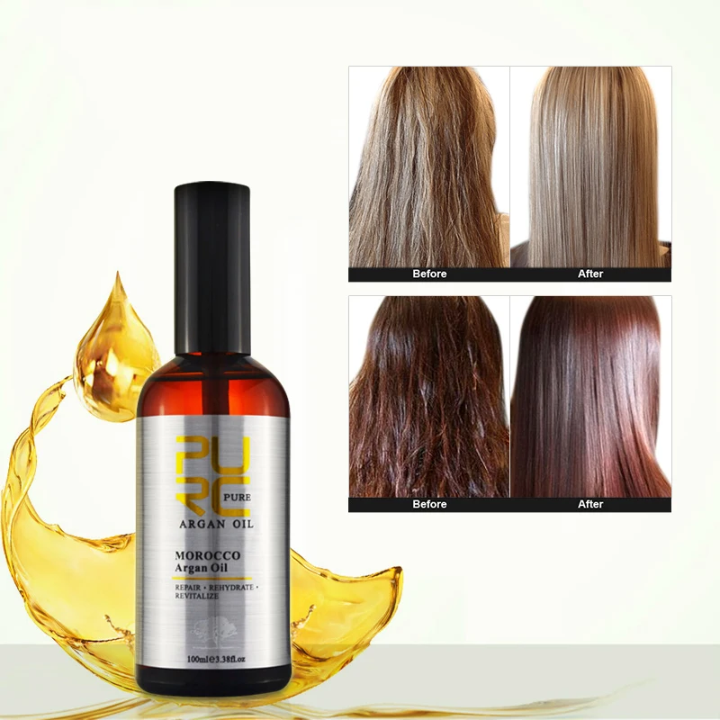 

100 ML Moroccan Argan Oil for Hair Care and Protects Damaged Hair for Moisture Hair Hair Salon Products Prevents Wrinkles