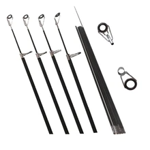 

6.3mm-8.4mm 5 Pieces Telescopic Fishing Rod Tip Spare Sections Sea Fishing Rod Full Size Carbon Lure Rod Accessories Sturdy