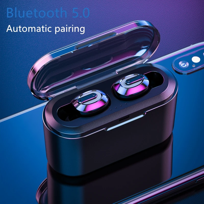 BT-01 TWS Touch Bluetooth 5.0 Earphones HiFi 3D Stereo Wireless Headphones Sport Mini Headset with Mic 2200mAh Charging Box | Электроника