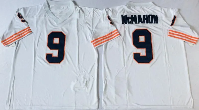 AS Мужская Ретро звезда#9 Jim McMahon вышитая Футбольная Футболка - Цвет: AS