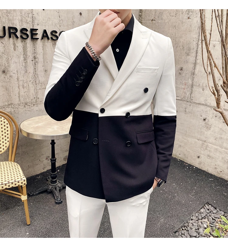 Traje Novio, мужские вечерние костюмы контрастных цветов, мужские костюмы для сцены, приталенные костюмы, брюки для выпускного, двубортный костюм, мужской костюм