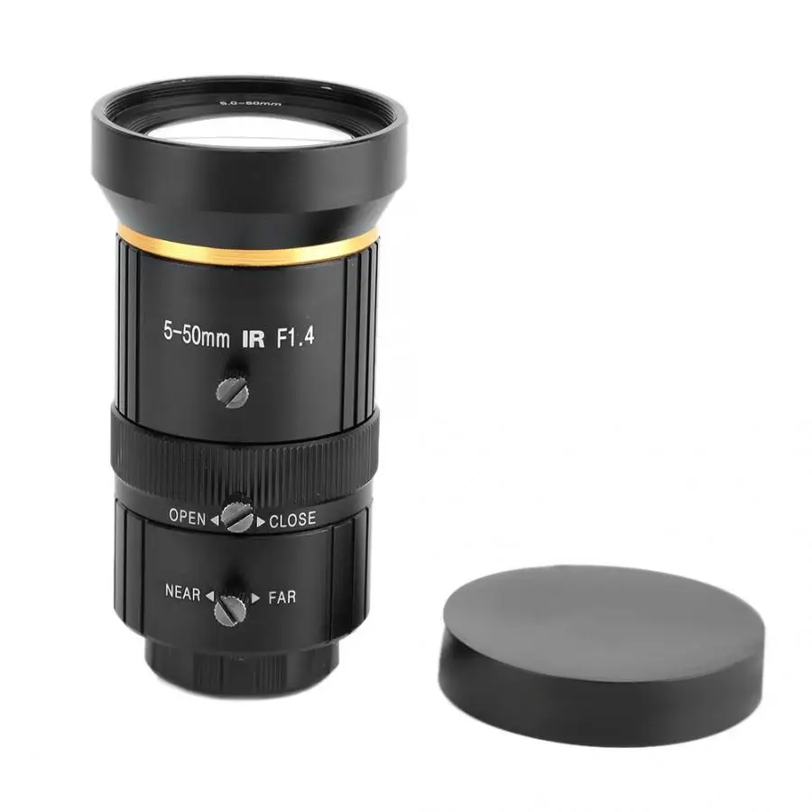 5 50 мм 3MP CS Mount Zoom HD Ручная настройка апертуры Lens для сетевой камеры Безопасности