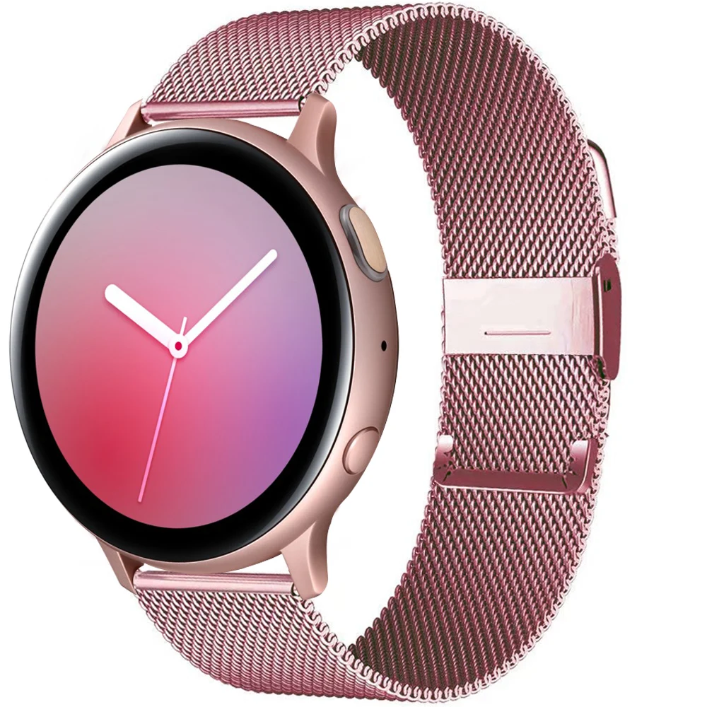 Ремешок для Samsung Galaxy watch 4/calssic/46 мм/42 мм/3/Active 2 20 мм 22 магнитный металлический