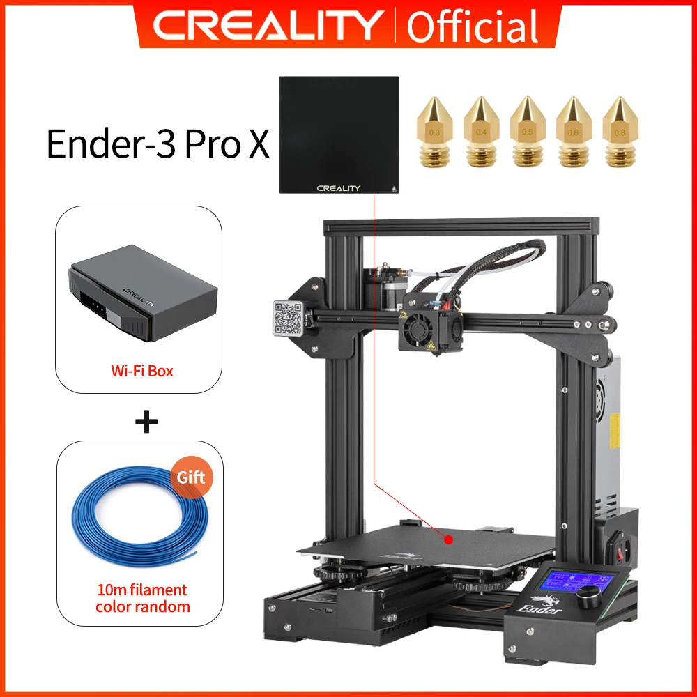 resin printer CREALITY 3D Ender-3 Pro Printer Printing Masks Magnetic Build Plate Resume Power Failure Printing KIT Mean Well Power Supply 3d printers 3D Printers