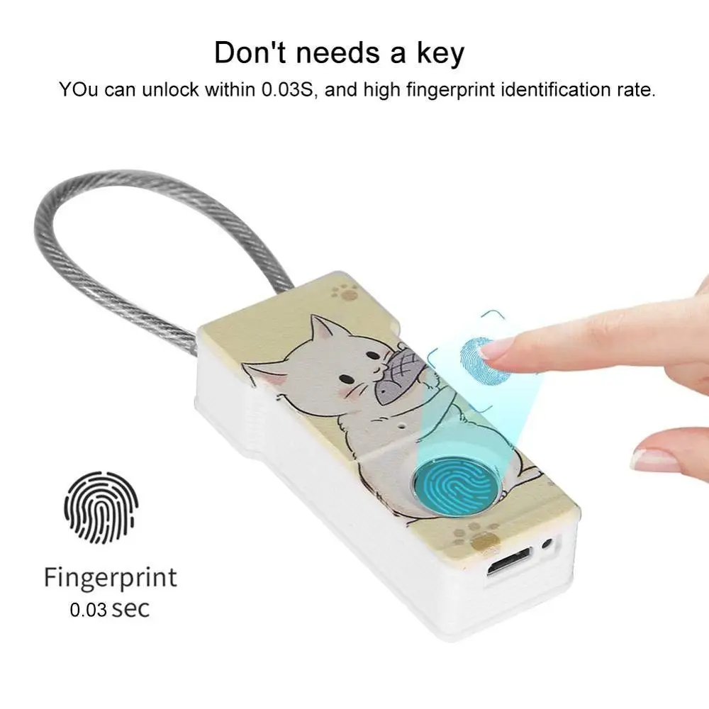 Смарт замок с отпечатком пальца и USB зарядкой IP65|Электрический замок| |