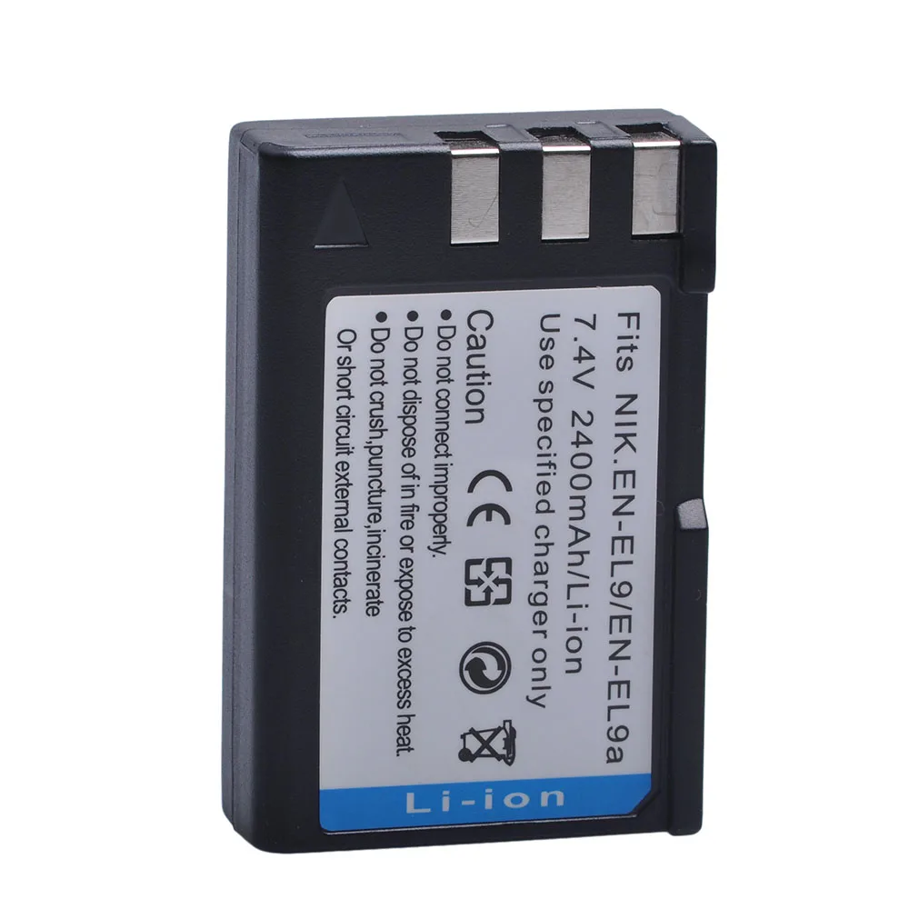 Аккумулятор ENEL9 EN-EL9 EN EL9 EL9a для цифровой камеры Nikon EN-EL9a D40 D60 D40X D5000 D3000 2400 мАч 1 шт. |