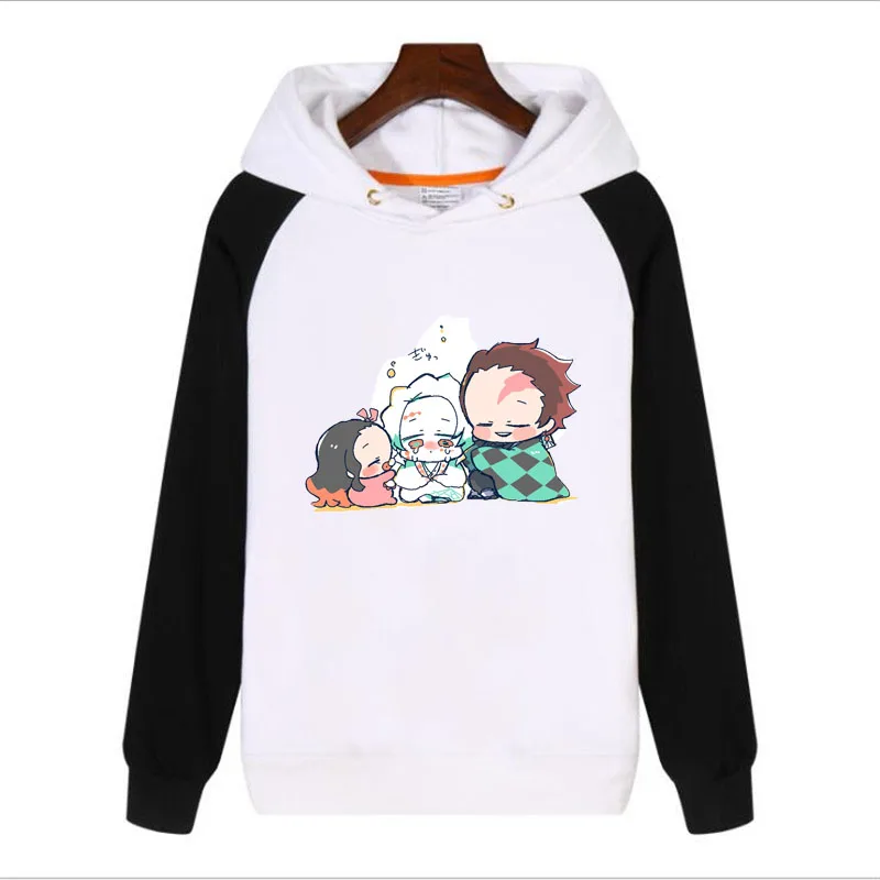 Толстовка для мужчин и женщин, аниме, Demon Slayer: Kimetsu no Yaiba, косплей, Kamado Nezuko, Женская японская одежда, косплей, костюм, парики