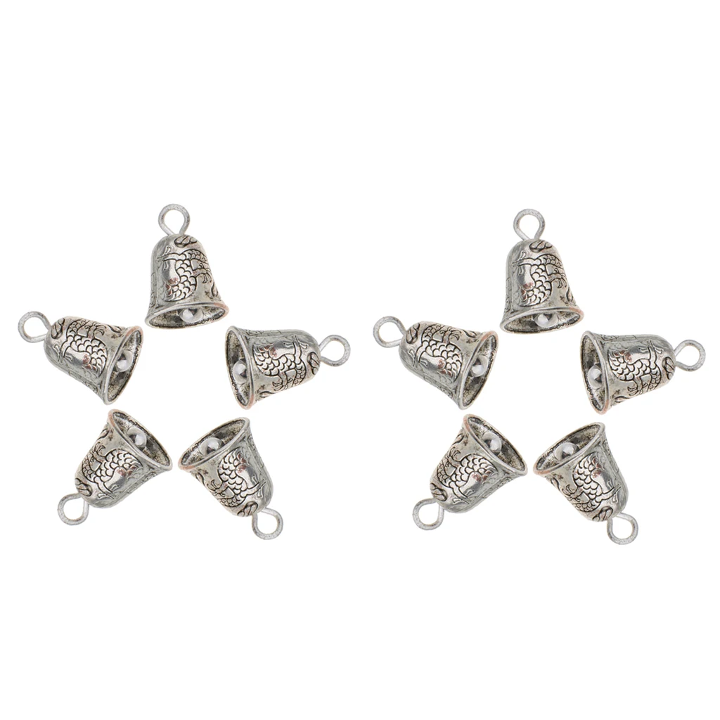 10 Pieces Charm Jingle Bell Lucky Fortune Tibet Pendant DIY Jewelry Making Fashion Jewelry