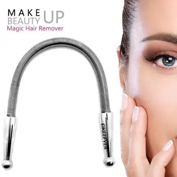 

Facial Hair Remover Stick Manual Hair Removal Rod Stainless Steel Beauty Tool Thread Spring Epilator Suitable For All Skin Types