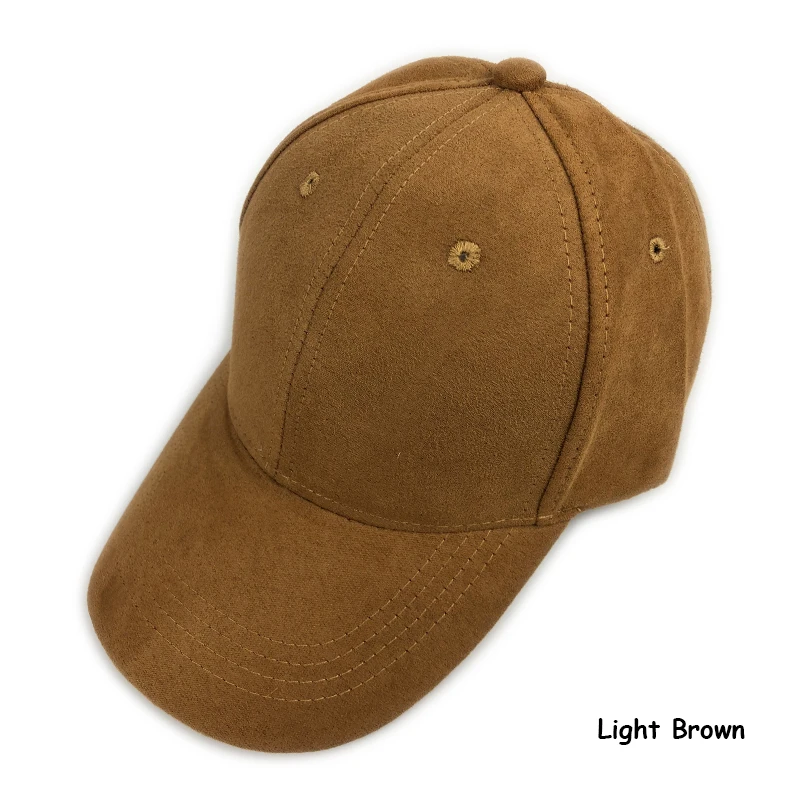 Light Brown Новинка, зимняя мужская бейсболка, высокое качество, Женская бейсбольная Кепка из искусственной кожи, осенняя и зимняя однотонная Бейсболка унисекс, регулируемая бейсболка - Цвет: Light Brown
