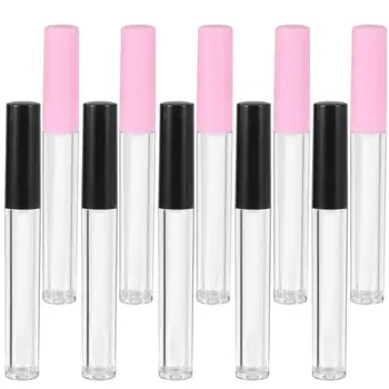 

10pcs Portable Convenient Durable Lipstick Tube Lip Gloss Tube Lip Glaze Tube Subpackaging Bottles for Girls Women