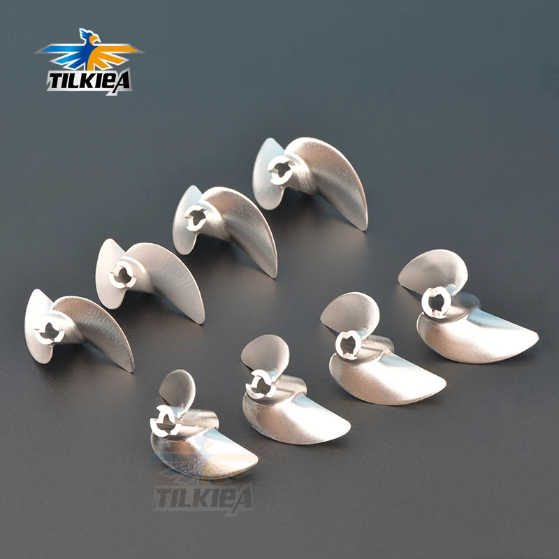 4.76mm Propeller Metal Left/Right Screw 2 blades Prop Alloy Picth Ratio 1.9 40/42/45/48mm For 3/16'' Boat Shaft | Игрушки и
