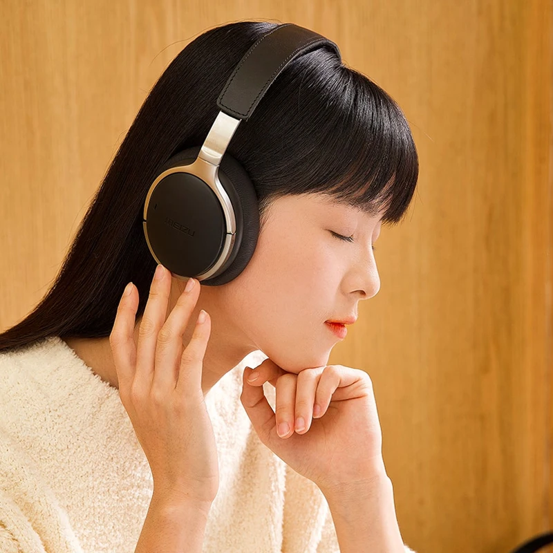 MEIZU HD60 ANC Bluetooth Wireless Headphones Type C Gaming Headset Audiophile Sleep Headset Active Noise Cancelling Headphone