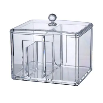 

Multifunction Acrylic Makeup Cotton Pad Swab Storage Organizer Holder Container Makeup Jewelry Box Holder