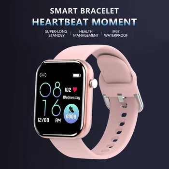 

1.54 inch Touch Square Bluetooth 4.0 Smart Watch Bracelet IP67 Waterproof Vibration Heart Rate Monitor Sports Fitness Tracker
