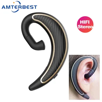 

AMTERBEST K1 Bone Conduction Wireless Bluetooth Business Headphone Sport Stereo Earpiece with Sweatproof,Noise Reduction Headset