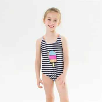 

malapina Children's Swimwear One Piece Stripe Swimsuit For Girls Summer Bikini Sets Kids Swimwear Bathing Suit Beach Clothes