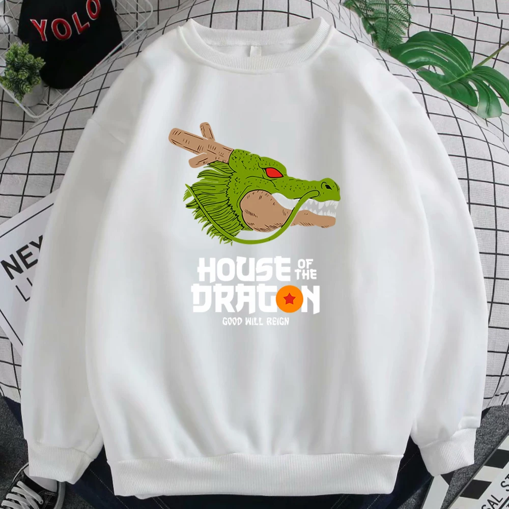 

Dragon Ball Japan Anime Print O-Neck Sweatshirt Woman With Hood Loose Plus Size Couple Pullovers Hip Hop Fashion Women'S Hoodies
