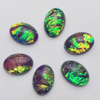 

Resin Stone Diameter 13x18mm Oval 105# high-quality Cabochon Dome Flat back bead DIY Jewelry Finding Cameo Pendant Setting