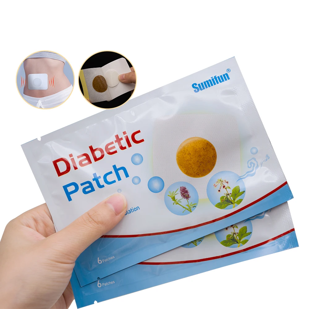 

12pcs/2bags Diabetic Patches Control Blood Sugar Lower Blood Glucose Natural Herbs Health Care China Plasters 3CT022