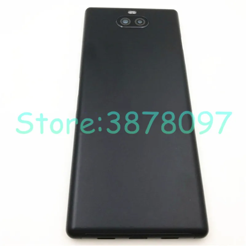 6,0 дюймов для sony Xperia 10 I3123 I3113 задняя крышка батарейного отсека дверной чехол для задней части телефона с объективом камеры