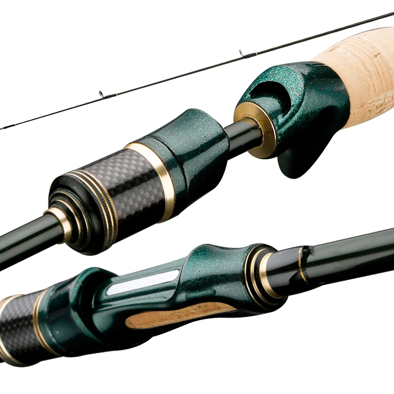 CEMREO Spinning Casting Carbon Fishing Rod 4-5 Sections 1.8m/2.1m