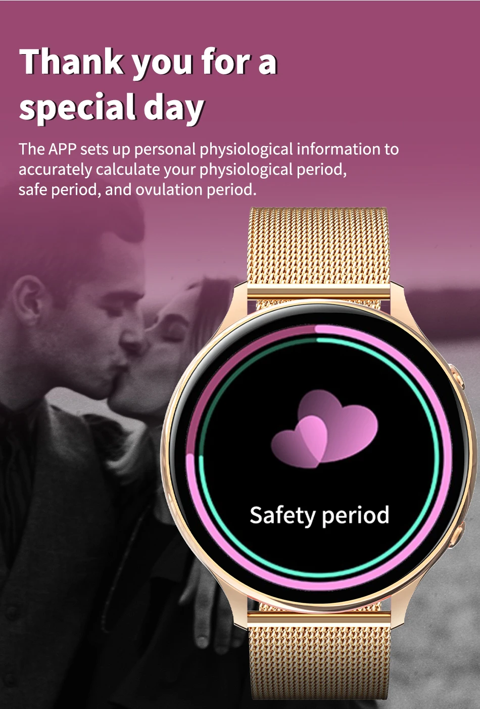 LIGE 2022 Fashion Smart Watch Women Fitness Bracelet Heart Rate Blood Pressure Monitoring Sports Tracker Ladies Smartwatch + Box