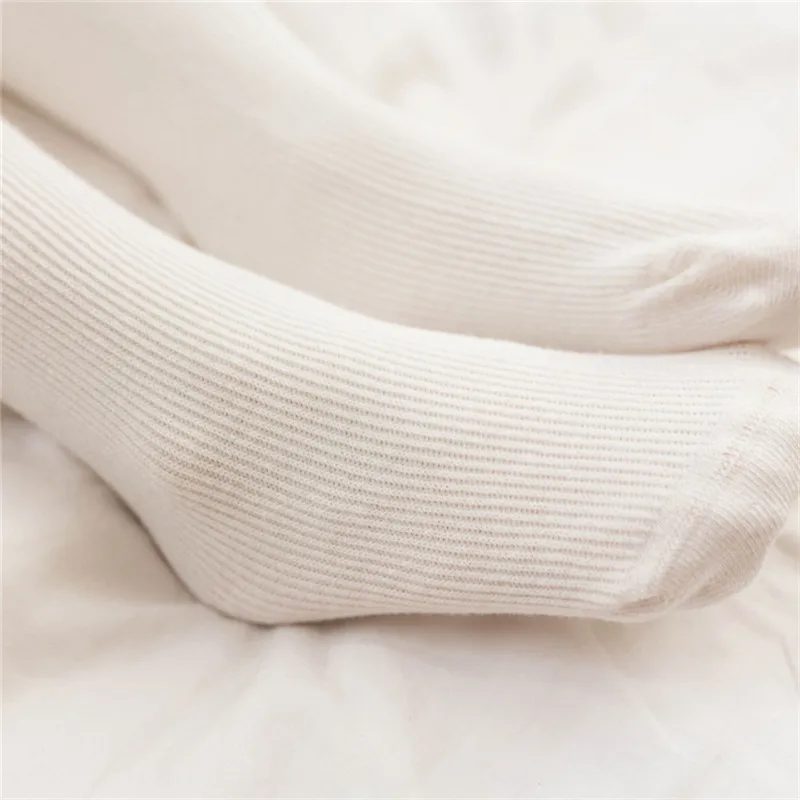 Socks skarpetki Kids Toddler Baby Girls Boys Solid Anti-Slip Knitted Long Socks Knee Socks kniekousen meisje #4S02 (20)