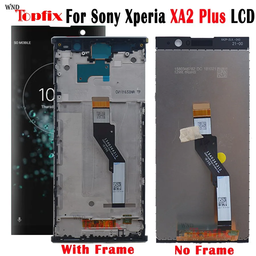 Для Sony Xperia XA2 Plus дисплей сенсорный экран дигитайзер ЖК для 6 0 &quotдля LCD с рамкой H4413