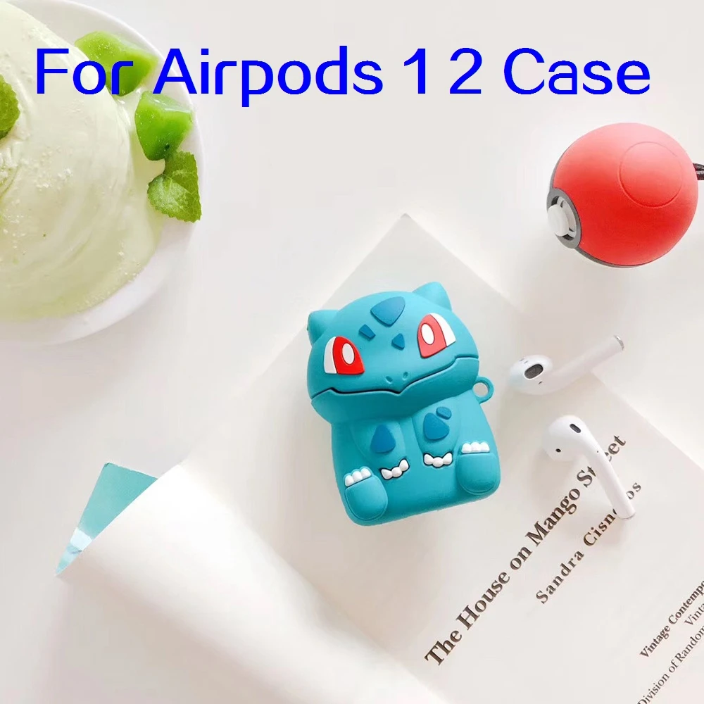 Go Charmander Eevee для Airpods 1 2 Чехол-коробка Мягкий беспроводной Bluetooth чехол для наушников для AirPods Pro Чехол Аксессуары для наушников - Цвет: For Pods 1 2 GJ0315