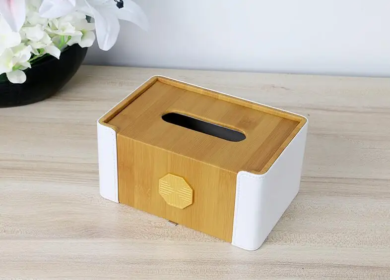 ABOOFAN Caja De Pañuelos De Madera Minimalista