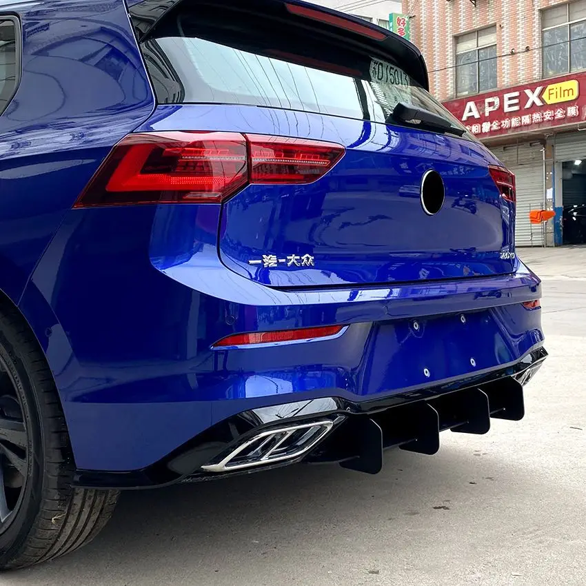 Rear Bumper Spoiler Trunk Lip Car Rear Diffuser Bumper Rear Side