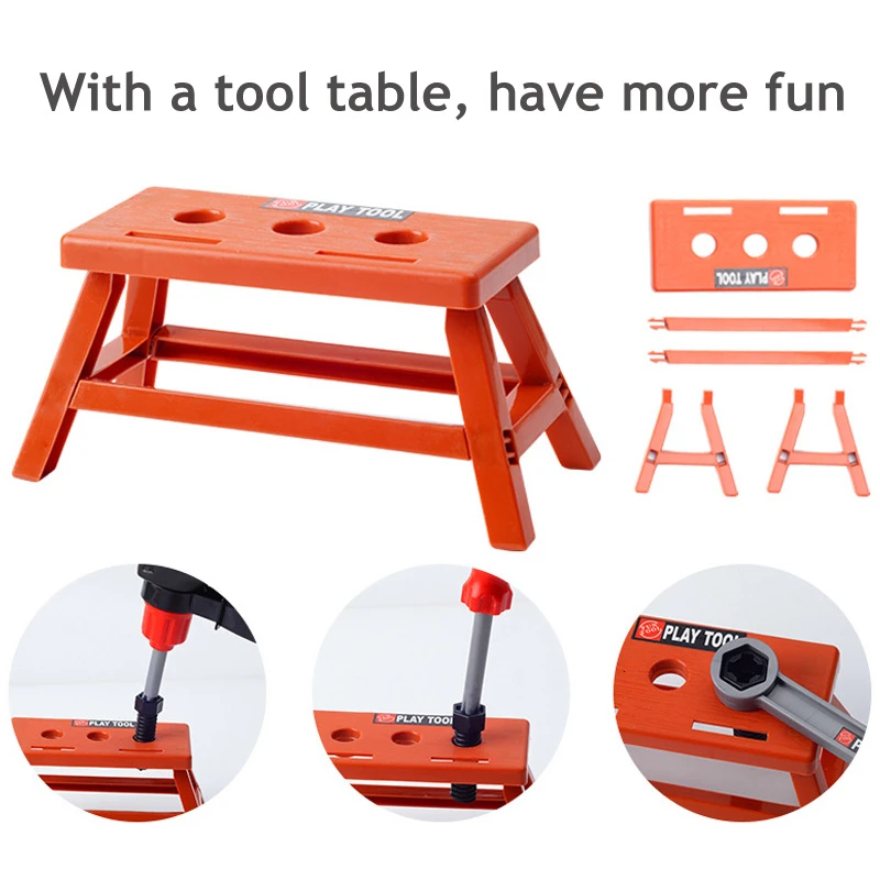 Children's Toolbox Engineer Simulation Repair Tool Toys Electric Drill Screwdriver Repair Kit Play House Toys for Kids Gift 4