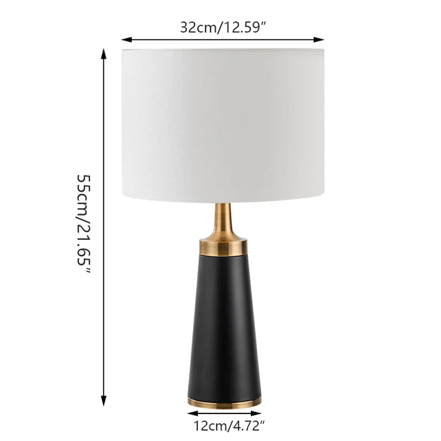 Modern minimalist style metal decorative table lamp for bedroom 6