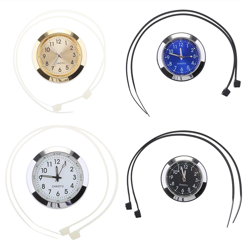 Ceny 1 zestaw kierownica motocykla Dial zegar montażowy zegarek świetlny i pasek dla Yamaha Honda Suzuki quad atv itp moto akcesoria