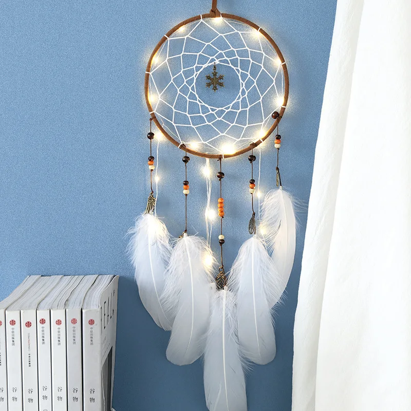 Nordic Style Dreamcatcher Wall Hanging Dream Catcher For Home Decor With Feather Wind Chimes Balcony Hanging Ornaments For Kids Wind Chimes Hanging Decorations Aliexpress