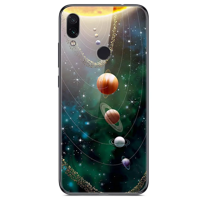 Dành Cho Xiaomi Redmi Note 7 Case Kính Cường Lực Tranh Ốp Lưng Cho Xiaomi Redmi Note7 6.3 "Fundas Coque Redmi NOTE 7 PRO Túi phone cases for xiaomi Cases For Xiaomi