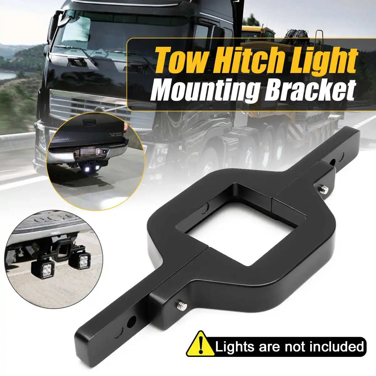 

Universal Car Truck SUV Trailer Tow Hitch Mounting Bracket Holder Towing Bar For Dual LED Backup Light For Honda For Benz For VW
