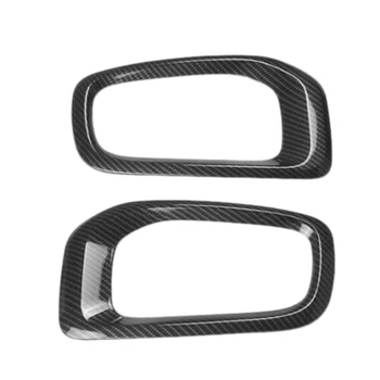 

ABS Front Fog Light Lamp Cover Trim Frame Decor for Jeep Renegade 2015-2017 Accessories (Carbon Fiber Color)