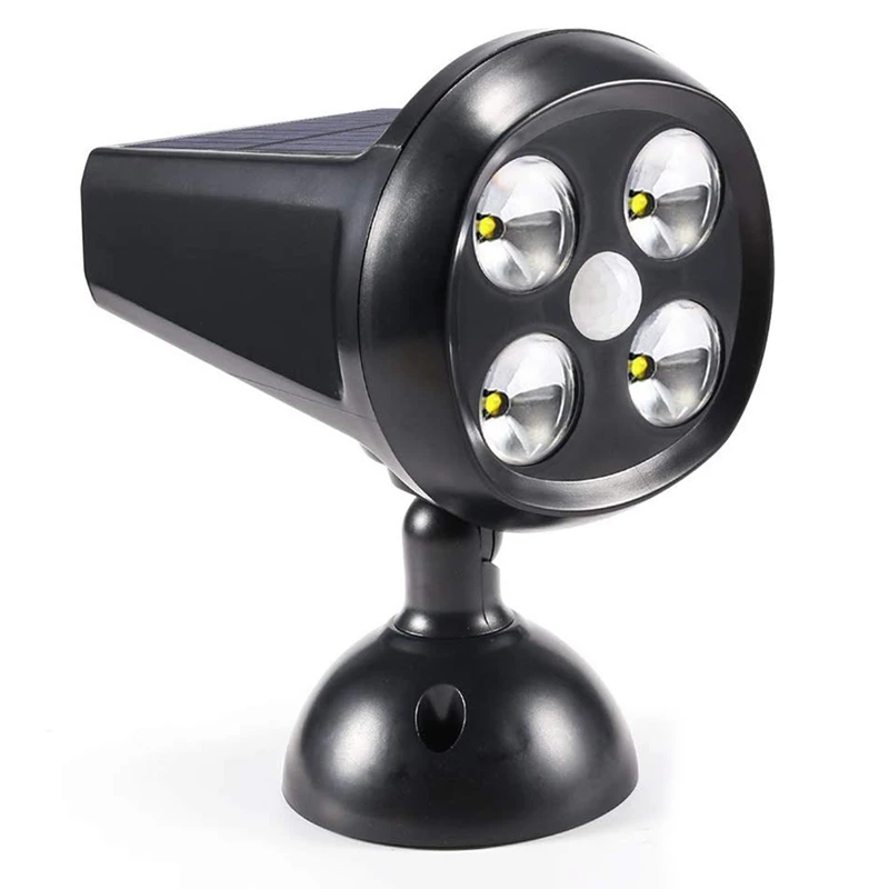 

Outdoor Solar Light Motion Sensor Light 4 LED Wireless Security Light IP65 Waterproof Spotlight Adjustable Wall Light for Patio,