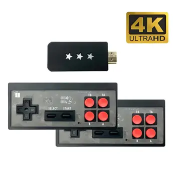 

4K Mini Video Game Console Retro Game Player With Wireless Controller HDMI Output Built-in 568 Classic Games For Dual Players