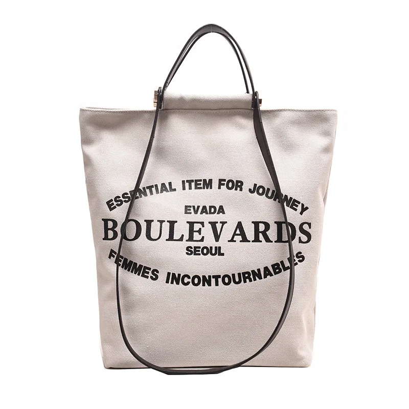 

Women's Canvas Casual Tote Cute Crossbody Bags A4 Shopping Bag Lady Cartoon Printing Shoulder Bag