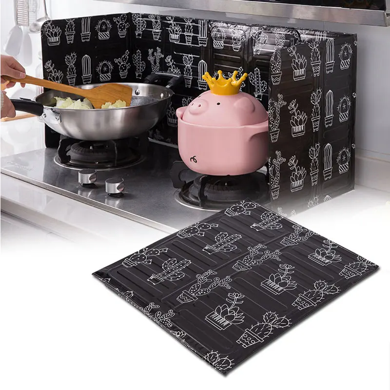 Алюминиевая Складная кухонная газовая плита перегородка Плита Кухонная сковорода защита от брызг масла экран Kichen аксессуары