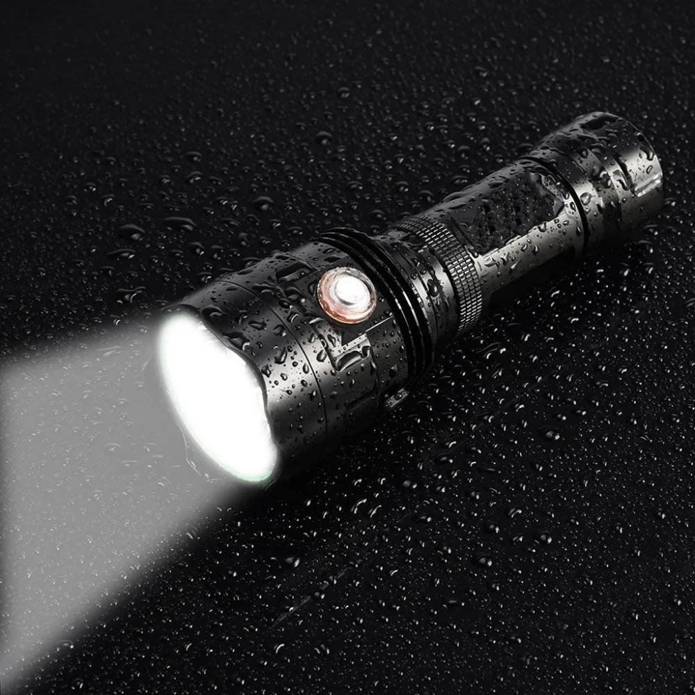 LED Torch Flashlight 3XHP90 Torch USB Rechargeable Waterproof Lamp Ultra Brigh Flashlight Torch 18650 Lanterna 40NOV29 (9)