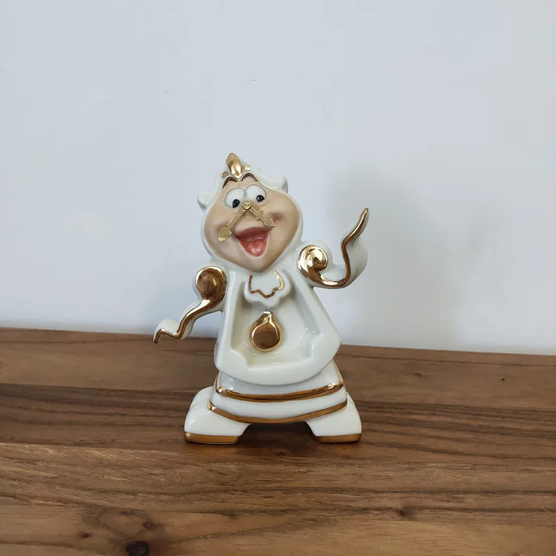 

Cartoon Beauty And The Beast Teapot Mug Mrs Potts Chip Cogsworth Clock Tea Pot Cup One Set Lovely Christmas Gift Drop Shipping